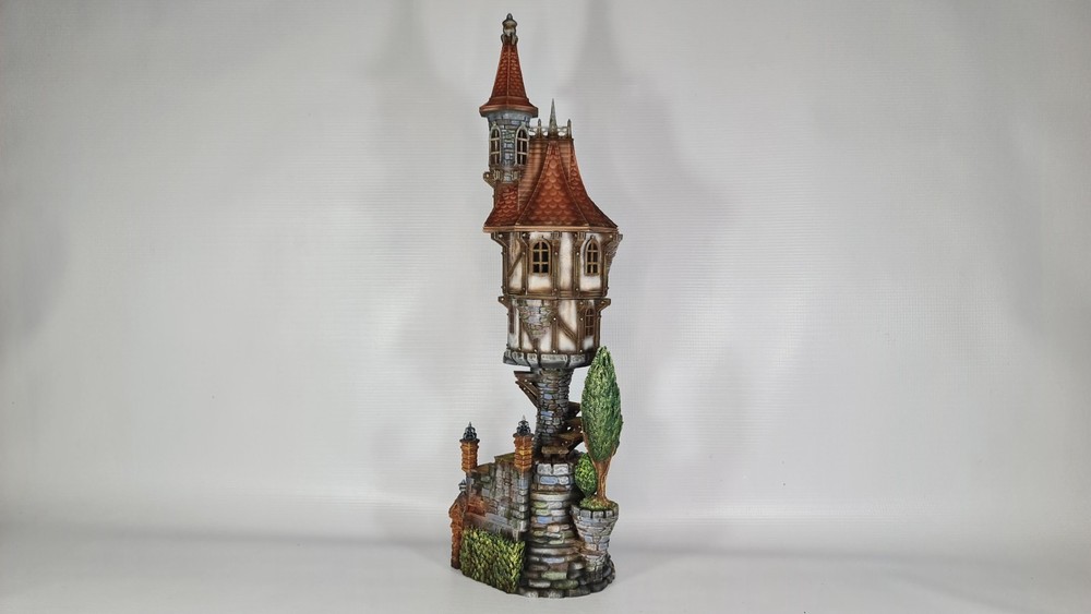 3d printed wizard tower 32mm DnD Miniatures, Tabletop, RPG, War Game