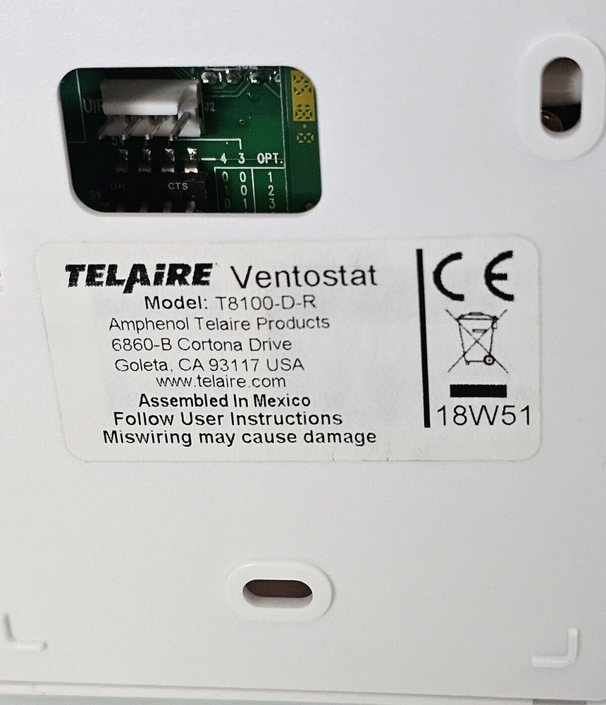TELAIRE VENTOSTAR T8100-D-R CO2 SENSOR