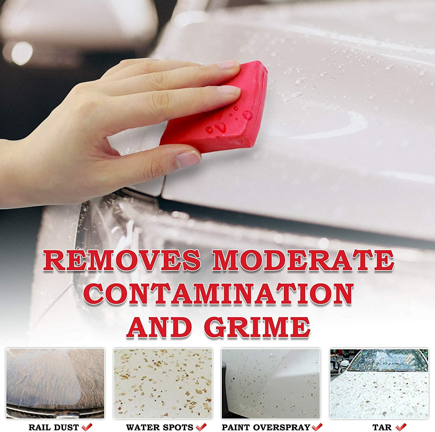 Clay Bar Detailing Auto Car Clean Wash Glass Cleaner Sludge Mud Remove Magic