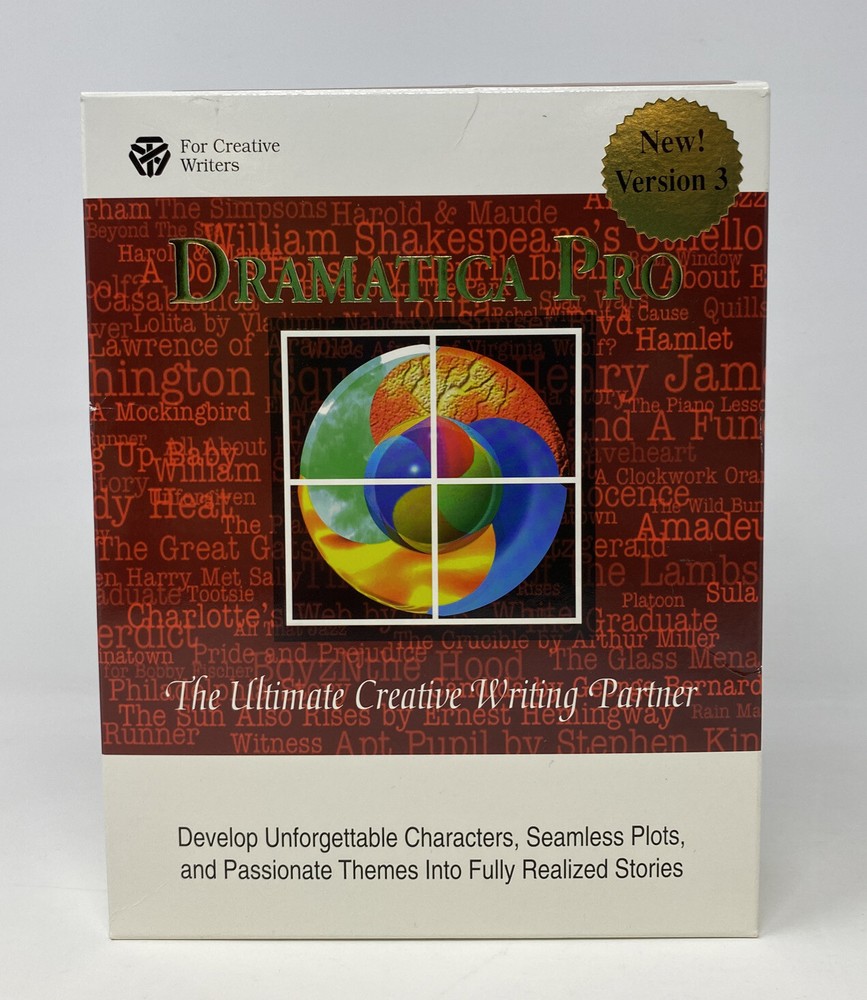 Dramatica Pro The Ultimate Creative Writing Partner BOX AND MANUALS ONLY NO DISK