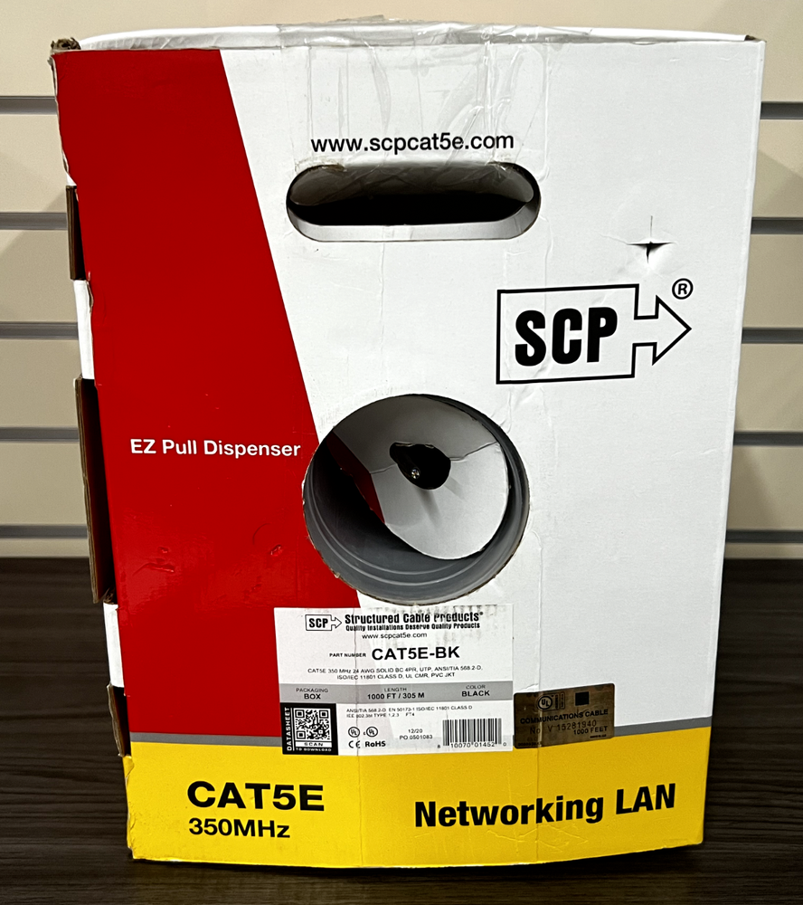 Structured Cable Products - Category 5E 350MHz Networking LAN Cable Dispenser