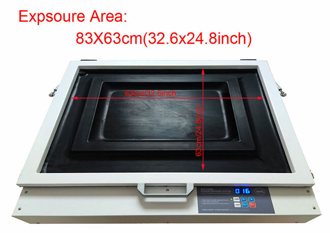 60 x 80cm Screen Printing Tabletop Precise Vacuum LED UV Exposure Unit