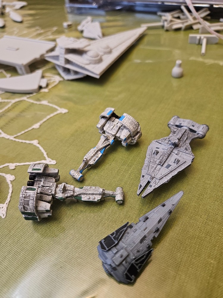 Resin Printed Star Wars Ships in Armada scale