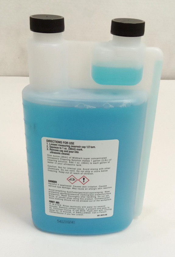 MidMark 9A296001 Ultrasonic Cleaning Solution Waterbased Concentrated 32oz