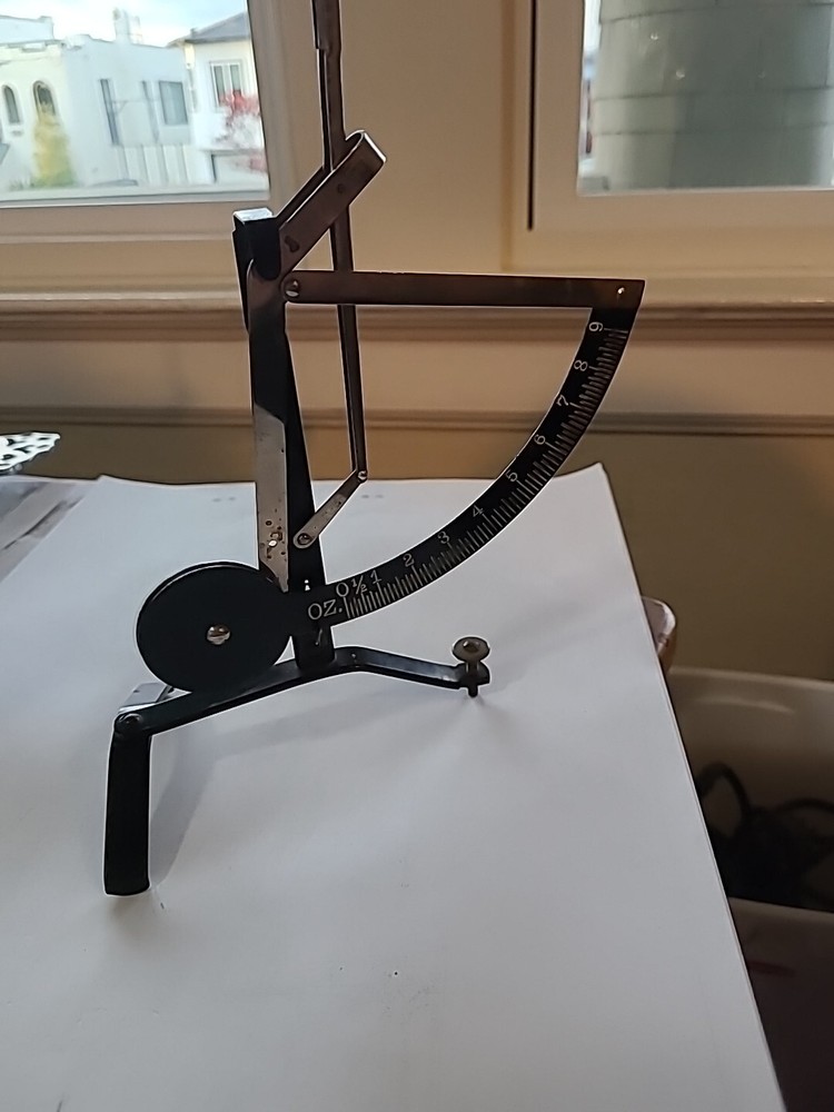 Vintage Postal Pendulum Desk Scale Missing Tray