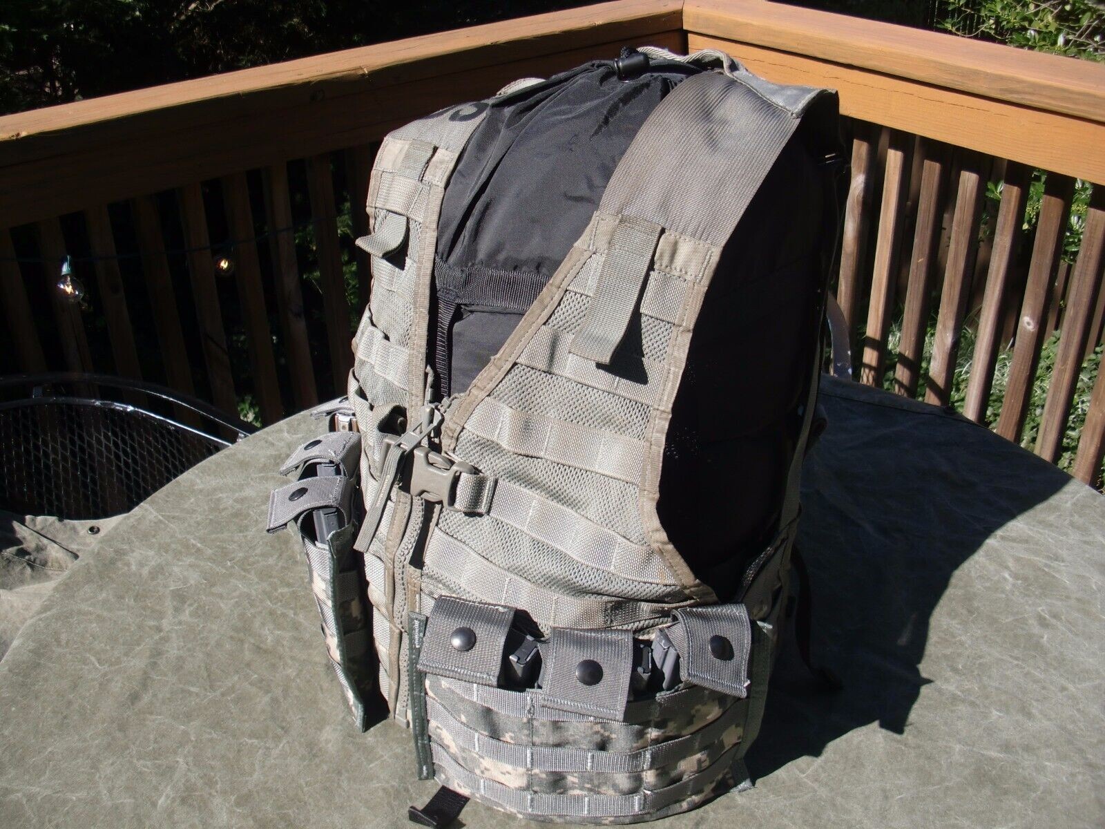 MOLLE II US Army FLC Chest Rig! Tactical Vest w/2 Triple Mag Panels! ACU EXC