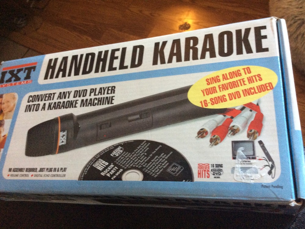 Emerson Handheld Karaoke Microphone DVD Ixt Systems