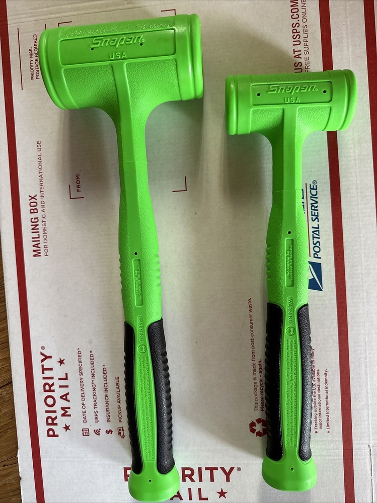Snap-on Soft Grip Dead Blow Hammer Set. Green