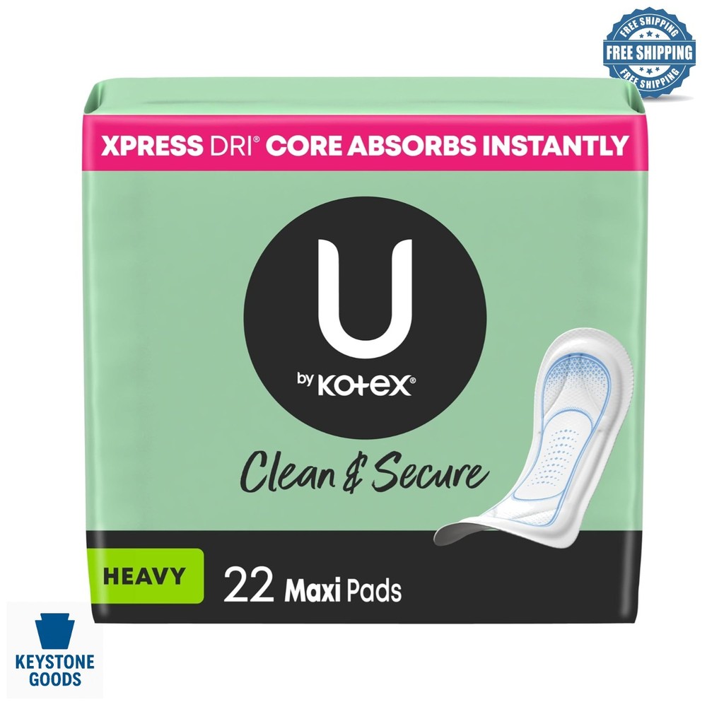 Clean & Secure Heavy Absorbency Maxi Pads - 22 Count