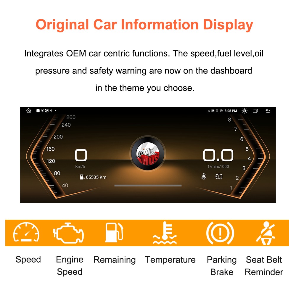 Wireless CarPlay Android Auto Touchscreen For BMW E90 E91 E92 E93 E60 E61 CCC