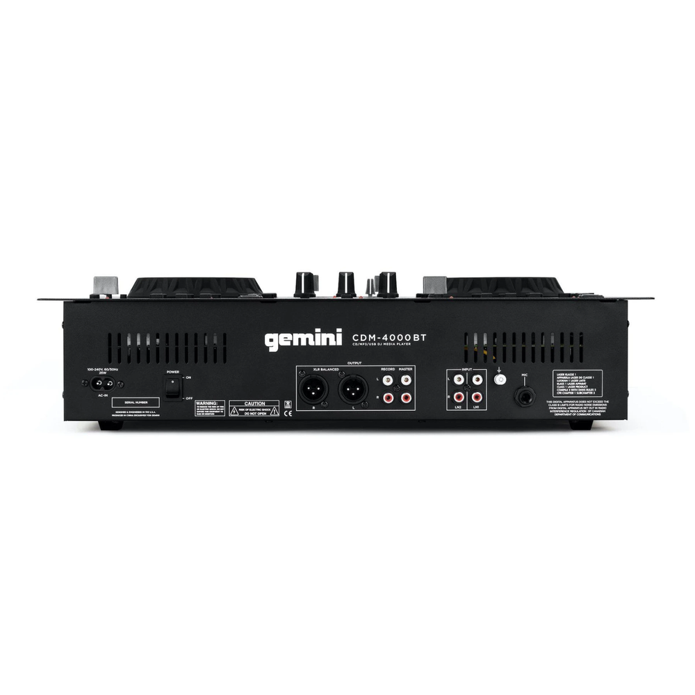 GEMINI CDM-4000BT Dual CD / USB Media Player with Bluetooth Streaming