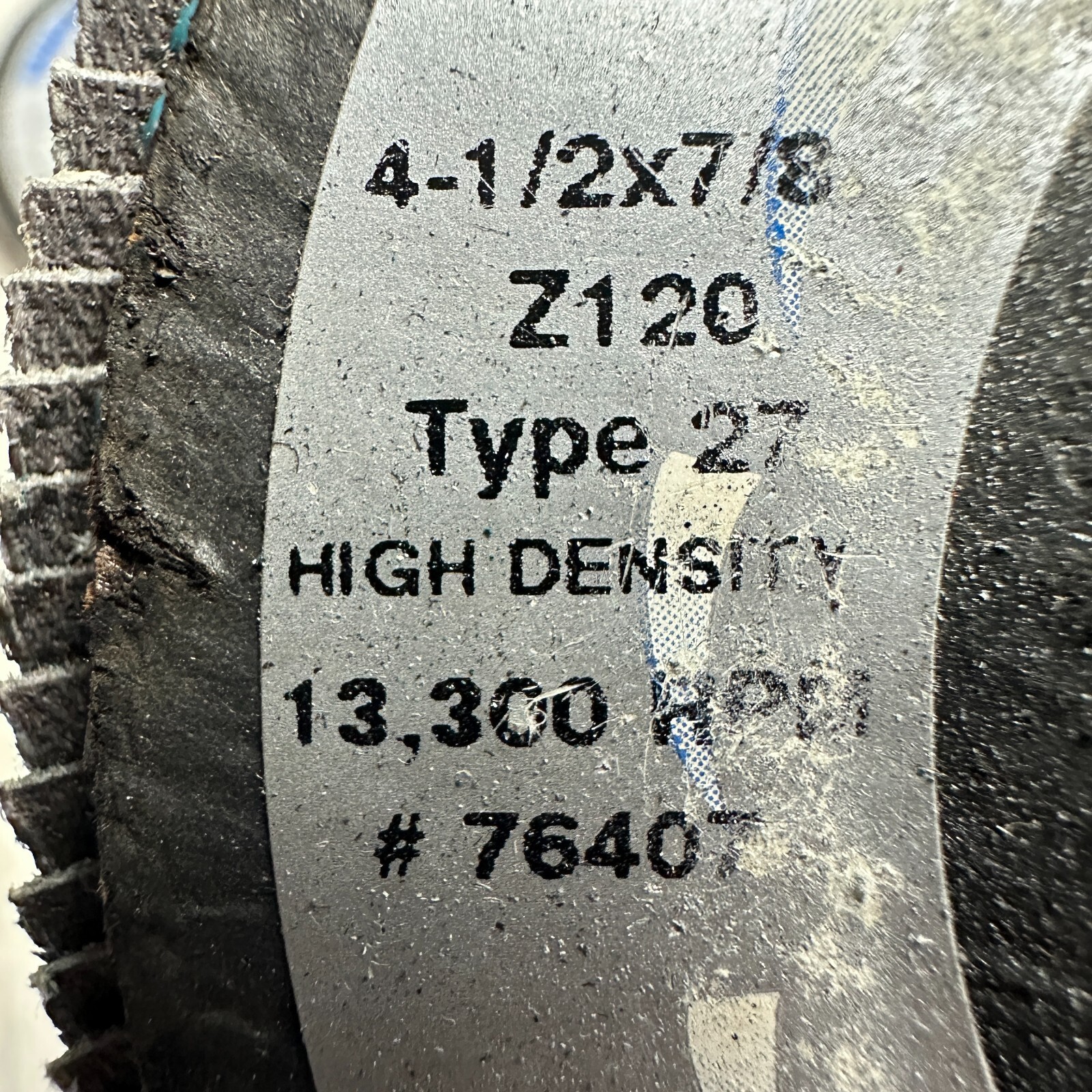 Random Products 76407 4-1/2" x 7/8" 120 Grit Zirconia Flap Disc - Box of 10 NOS