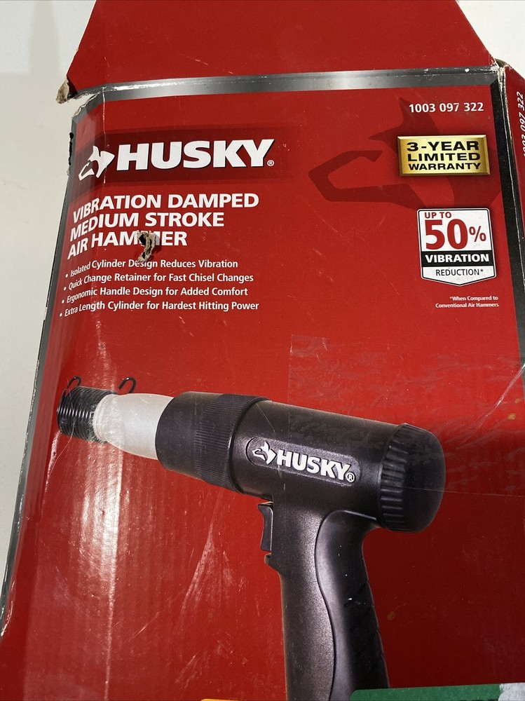 Husky Vibration Damped Medium Stroke Air Hammer *Stuck Chisel*