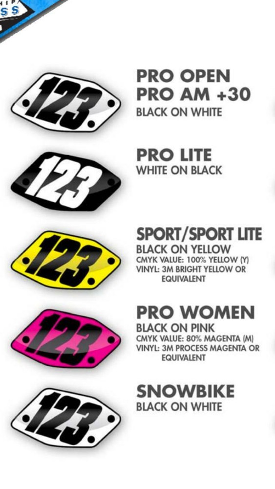 Rox Universal Snocross Number Plate WRAP KIT