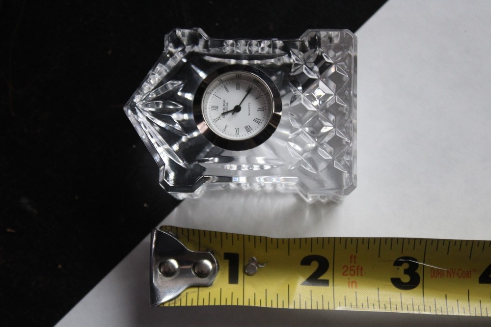 Edinburgh Crystal Mini Clock - Bedside