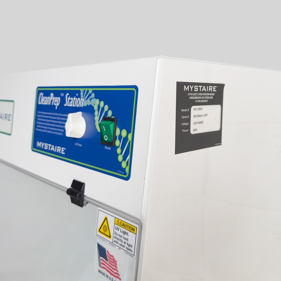 24" CleanPrep Workstation with UV Sterilization Timer, Lab Safety – MY-DB24