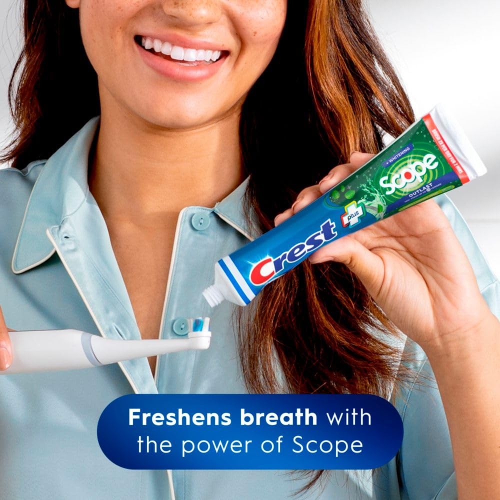 Complete Whitening + Scope, Long Lasting Mint Toothpaste, Triple Pack (3 Count o