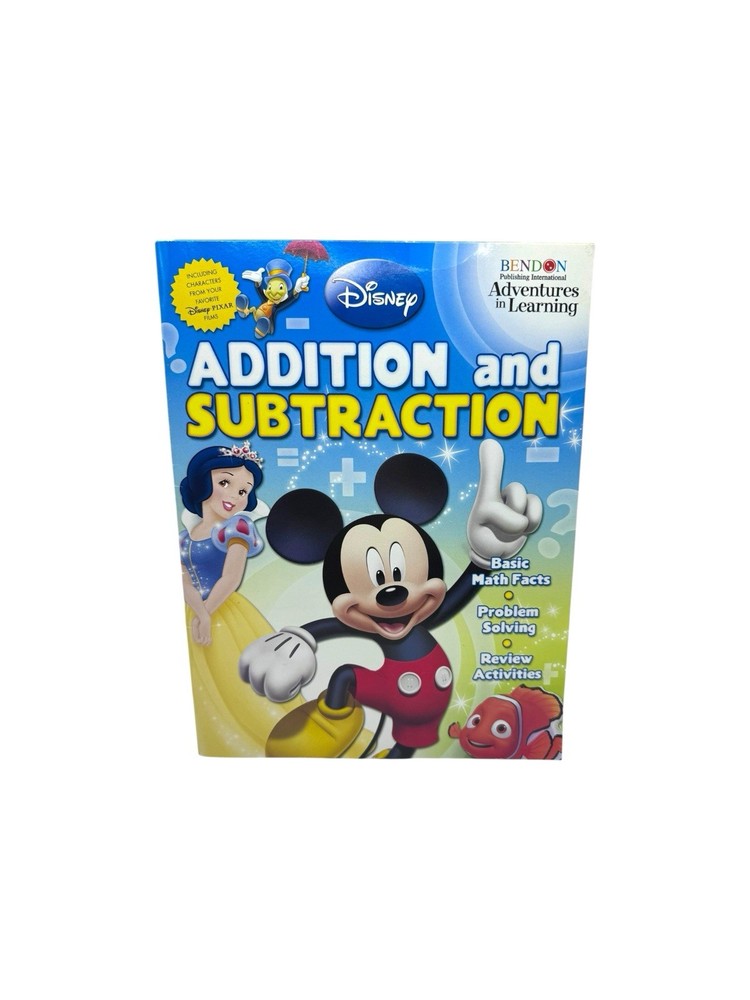 Benson Disney Adventure In Learning Addition &Subtraction Math Workbook