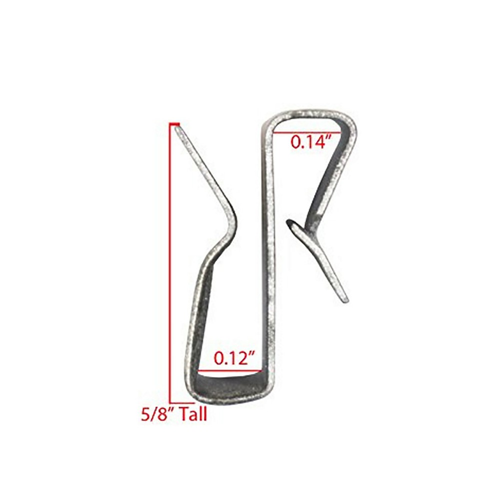 Rigid Hitch Trailer Frame Wire Clips (510-72) - Quantity 25