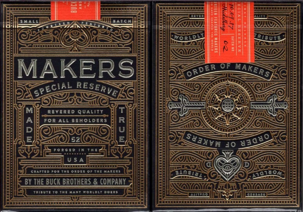 MAKERS Blacksmith Edition Playing Cards by Dan and Dave