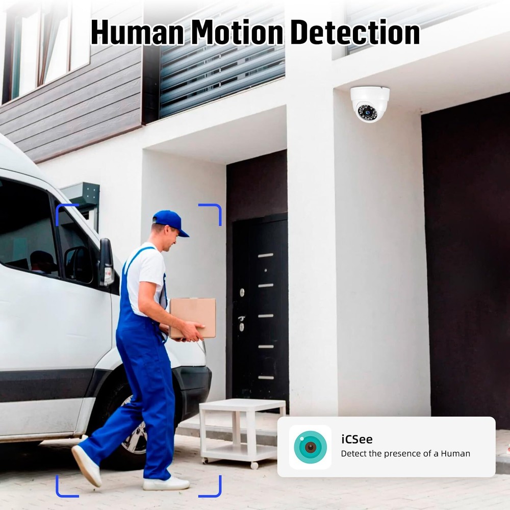 8CH H.265+ Surveillance DVR Kits Security Camera System Mobile APP & PC Remote