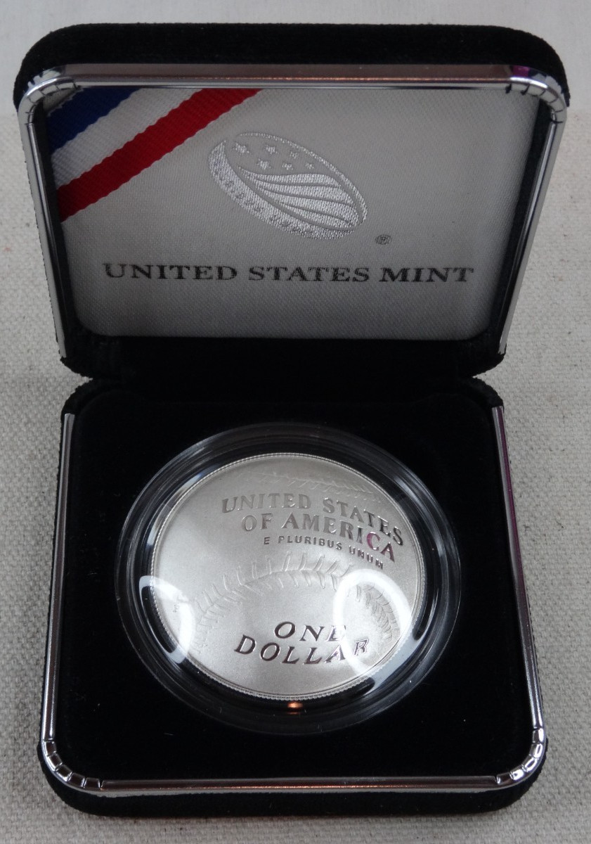 2014-P Baseball Hall of Fame Proof Silver Dollar US Mint $1 Commemorative