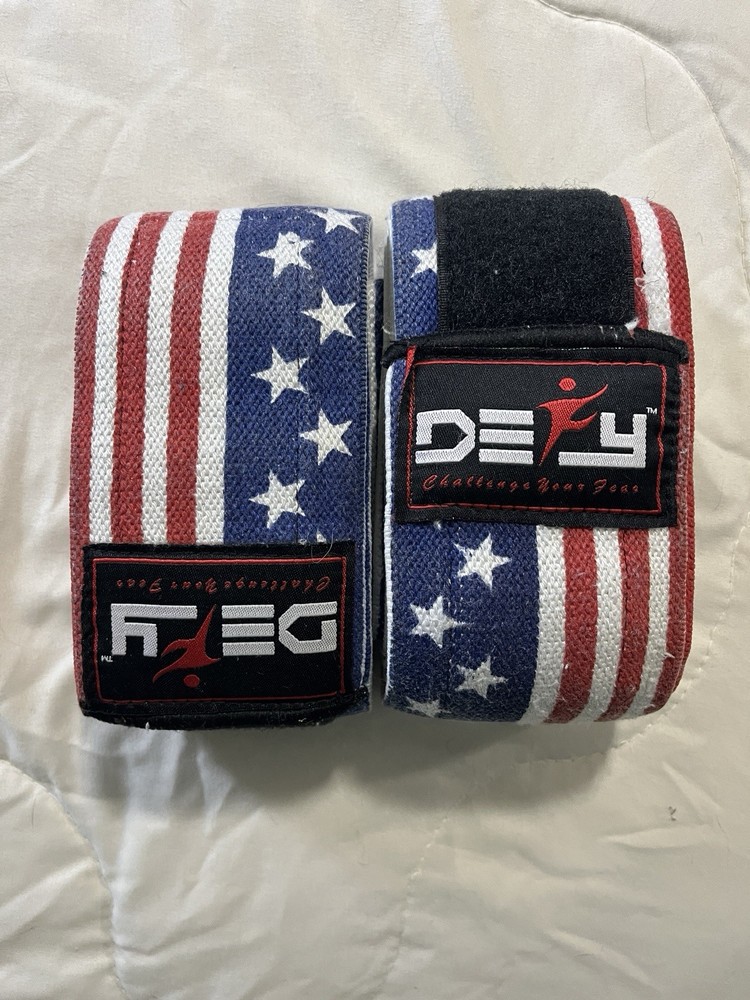 Defy American Flag Printed Knee Wraps
