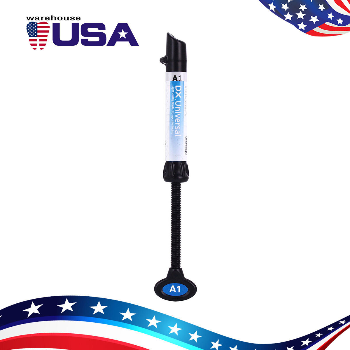 DENTEX Universal Dental Light Cure Hybrid Composite Resin A1/A2/A3/A3.5/B1/B2