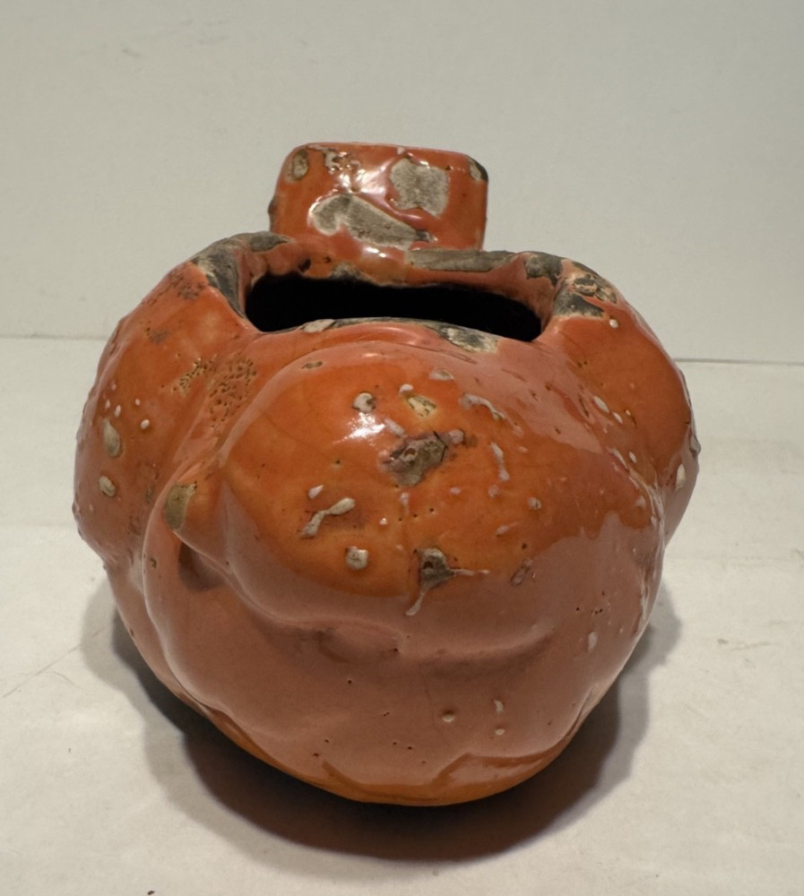 Ceramic Orange Bird Décor-As Planter or For Candles