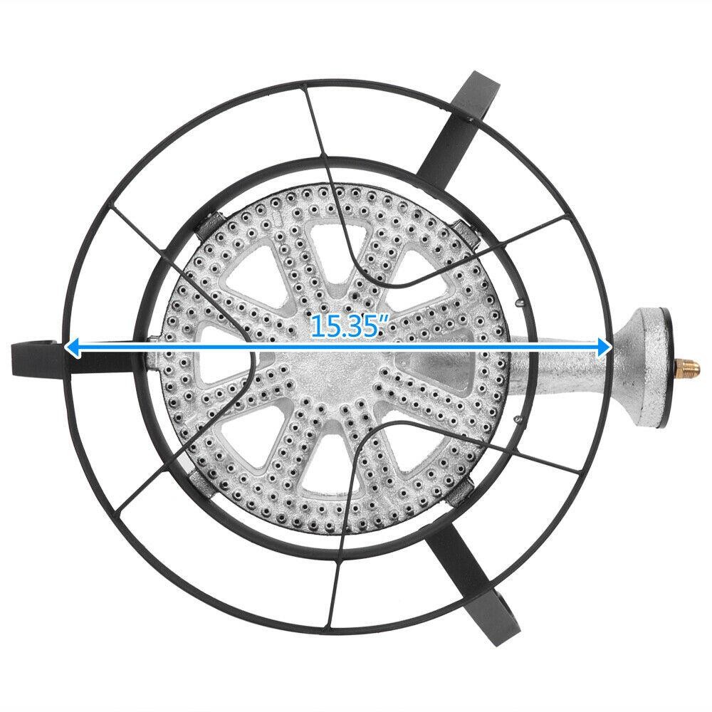 Round Portable Propane 200,000 BTU Outdoor/Indoor Burner Camp Stove BBQ Black