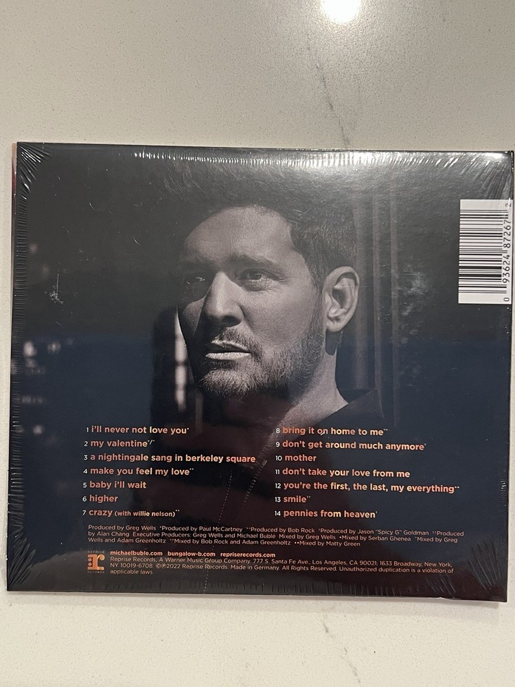 Michael Buble Higher Autographed Signed In Gold Booklet & Sealed Target CD #3