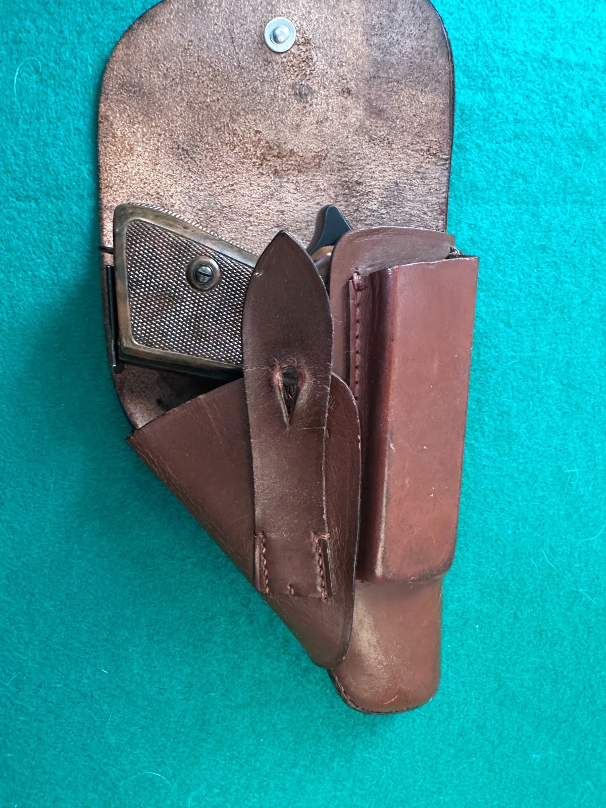 Walther PPK Holster German 1941 Date Brown Leather Original GUN IS NOT INCLUDED!