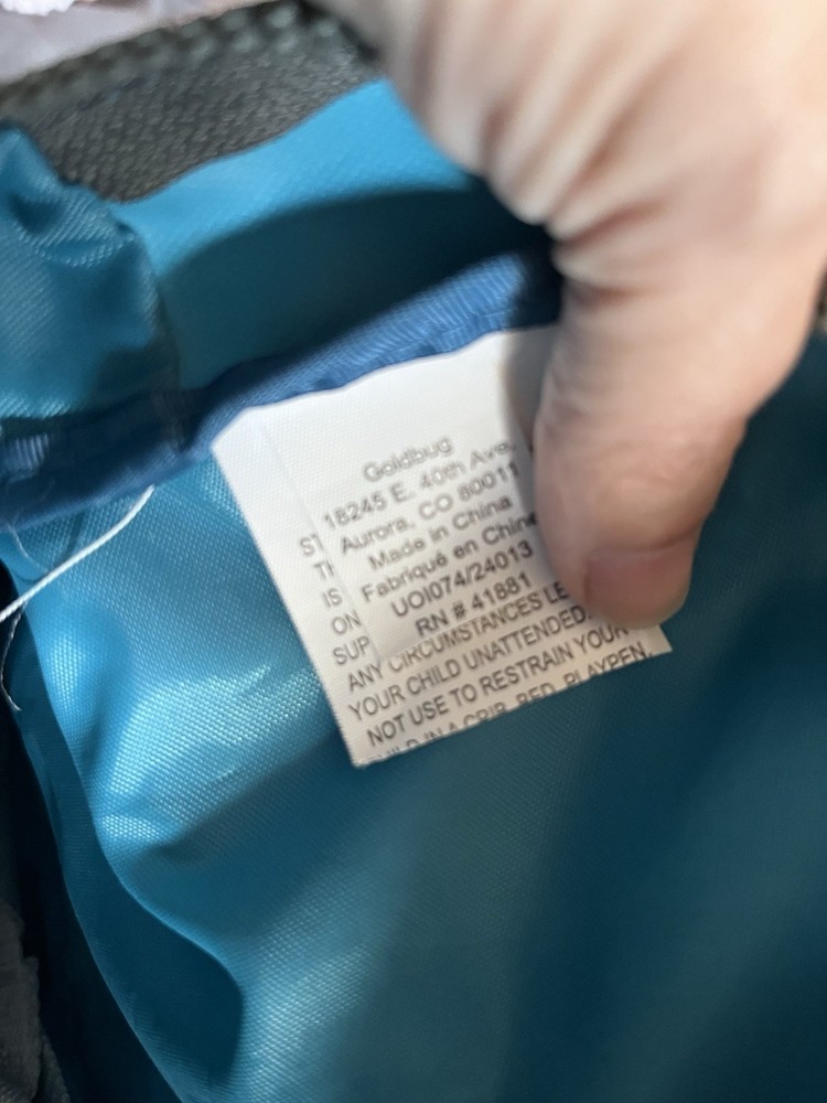 Eddie Bauer Small Backpack Mini Blue And Gray Nylon Goldbug