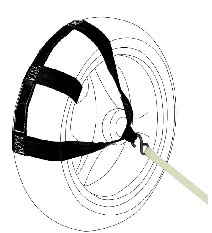 Motorcycle Transport Tie-Down Wheel Strap Light Strong Polyester webbing Strap