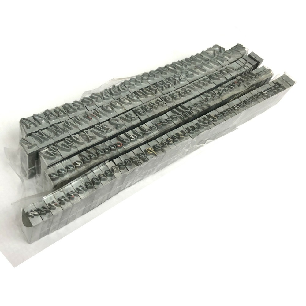 KINGSLEY KWIKPRINT STAMPING MACHINE TYPE LETTER SET