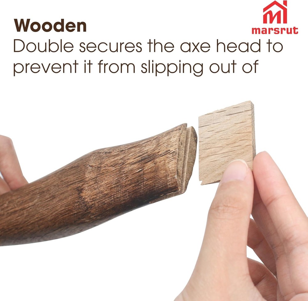 13 Inch Replacement Hatchet Handle for Camp Broad Single Bit Axes Durable Oak