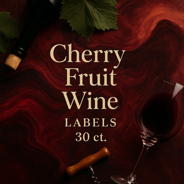 LD Carlson Cherry Fruit Wine Labels 30 ct.