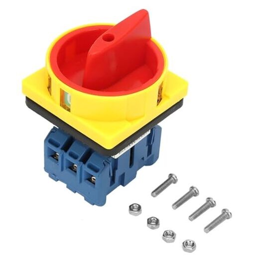 32A Rotary Switch, 3 Pole 2 Position Disconnect Switch, Rotary Cam Selector