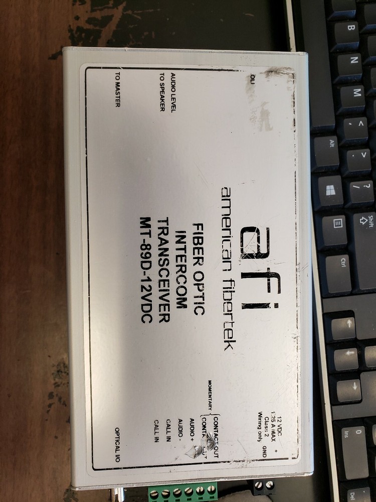 MT-89D Ducane Intercom Module Tx Station AFI American Fibertek ( A1-2)