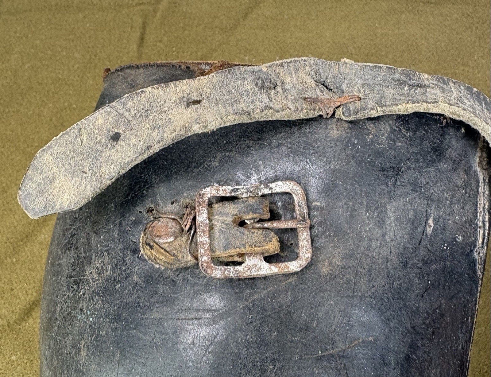 WWI Era Leather Riding Leggings Gaiters – Nettleton Syracuse NY Officer