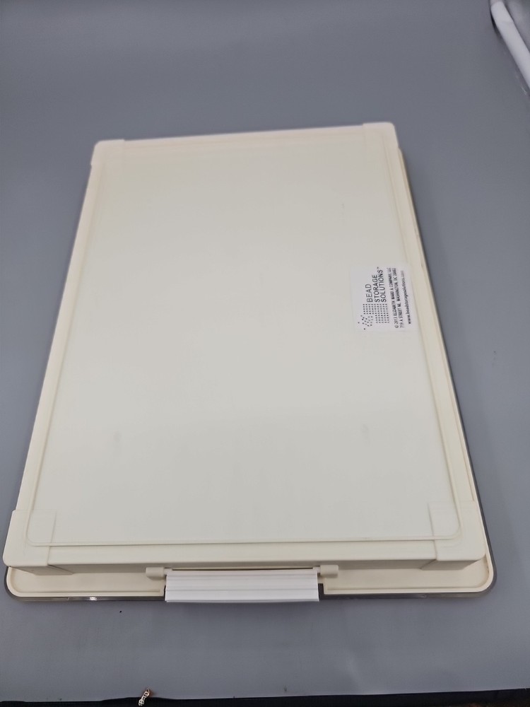 Bead Storage Solutions Durable 4 Piece Work in Progress Bead Storage Tray, White