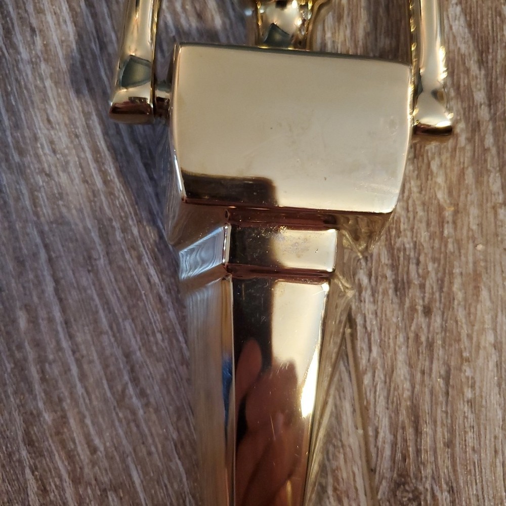 Emtek Polished Solid Brass Door Knocker Victorian No Scratches
