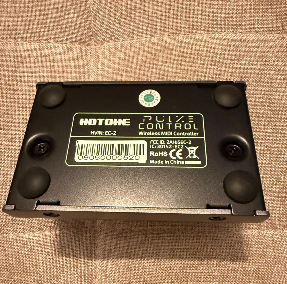 Hotone Pulse Control 2-Taste Wireless BT MIDI Fuß Controller Pedal Open Box