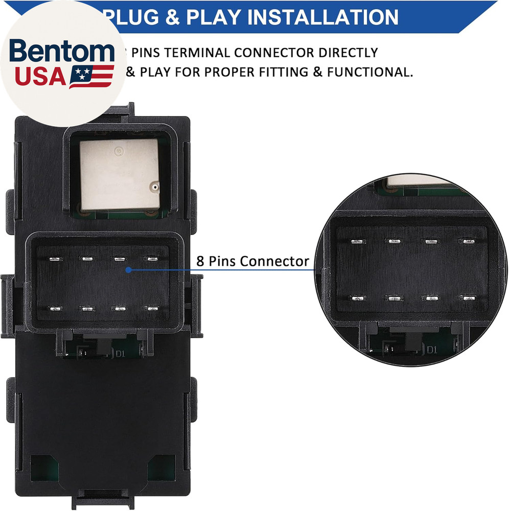 2Pcs Passenger Power Window Switch Control Button, Compatible with 2008-2011 Che