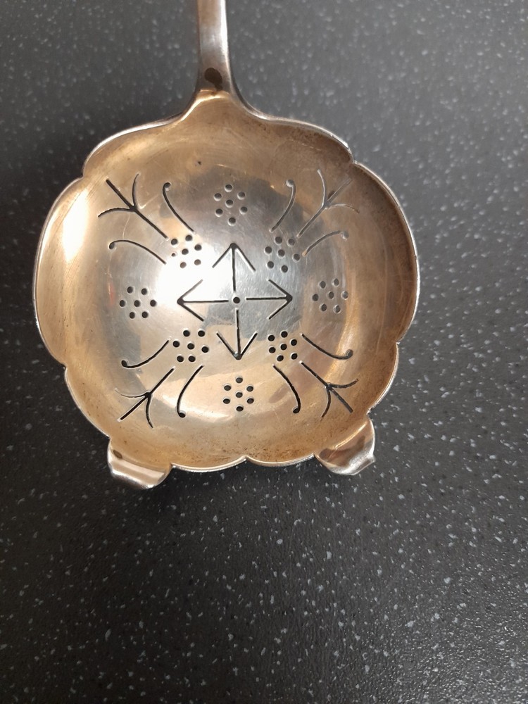 Silver Tea Strainer Fully Hallmarked Sterling Silver