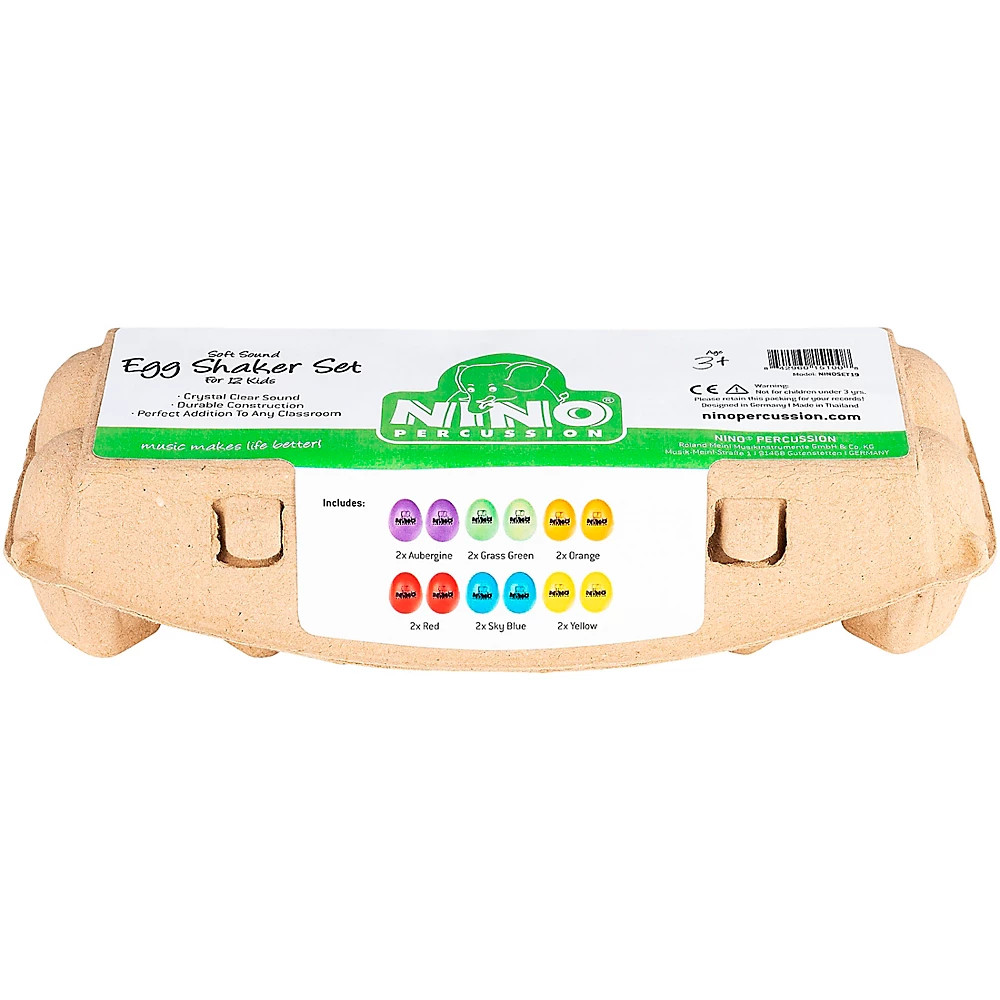 Nino 12pc Soft Egg Shaker Set with Carton