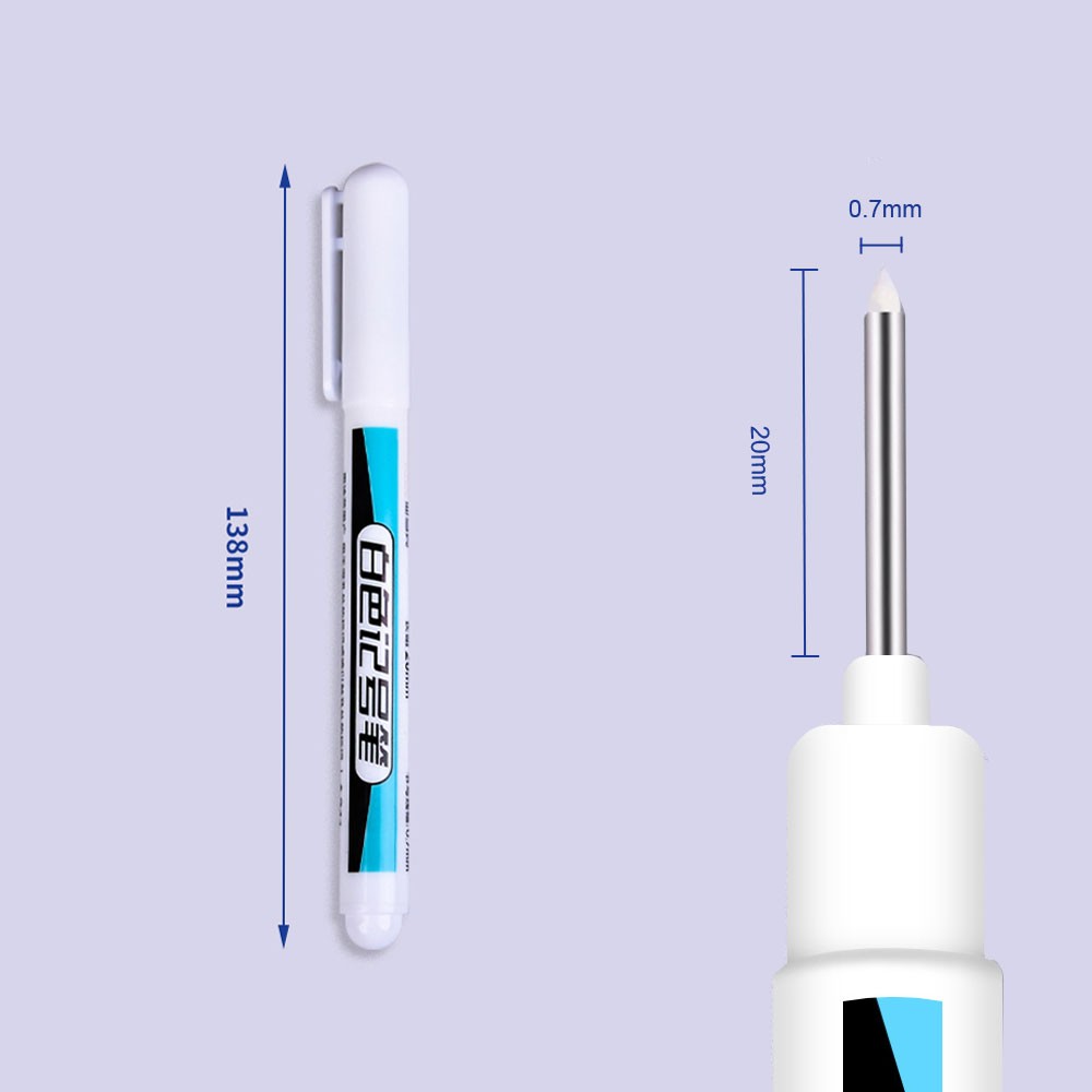White Permanent Paint Marker Pen 0.7mm