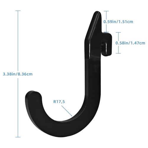 8PSC Squat Rack Accessories Hook Holder,Power Rack Attachments Hooks,DIY