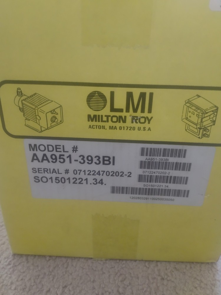 LMI Pump Model # AA951-393 BI