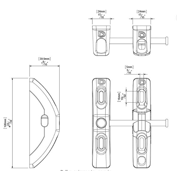 D&D TECHNOLOGIES TL01 T-Latch Action Gate Latch, Padlock Gravity Gate Latch, for